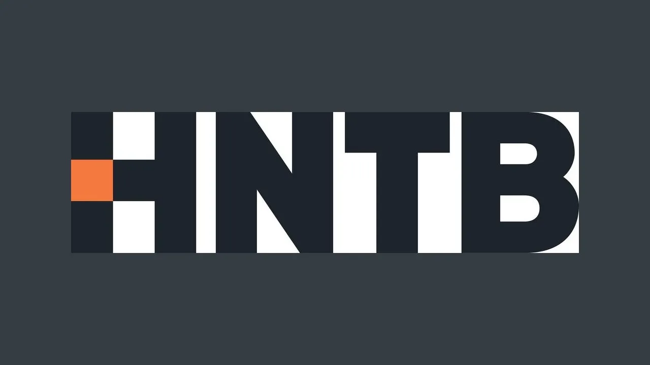 ENTB logo in white and orange on a dark gray background