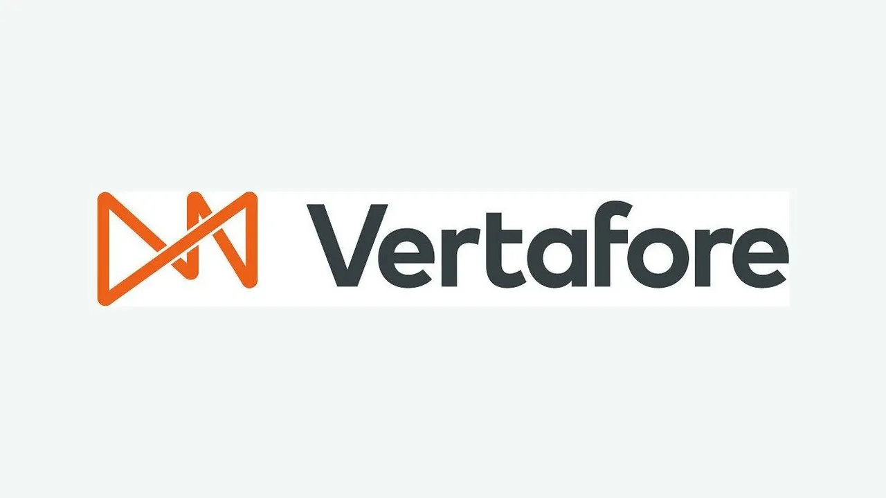 Vertafore logo with an orange icon and dark grey text.